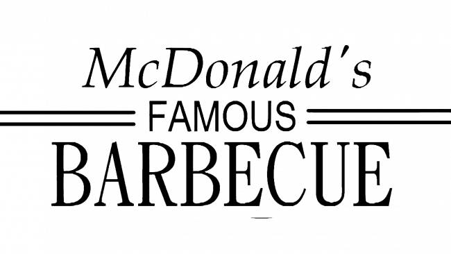 McDonalds Famous Barbecue Logo 1940–1948