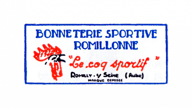 Bonnetterie Sportive Romillone Le Coq Sportif Logo 1948-1950