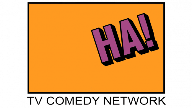 Ha! The TV Comedy Network Logo 1990-1991