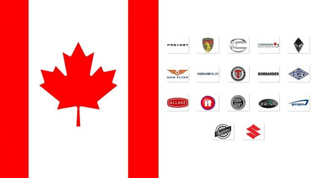 Marche di auto Canadesi
