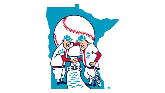 Minnesota Twins Minnie and Paul logo 1961-1975