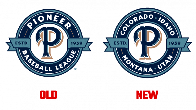 Pioneer Baseball League Logo Evoluzione