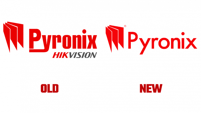 Pyronix Vecchio e Nuovo Logo (storia)