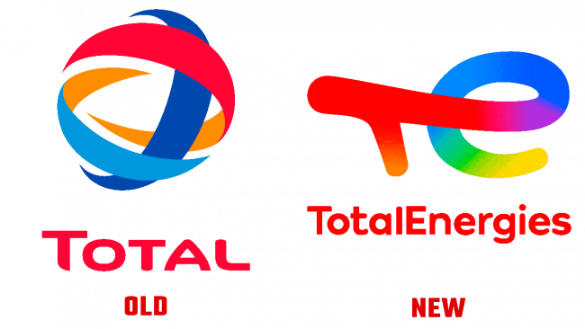 TotalEnergies Vecchio e Nuovo Logo (storia)