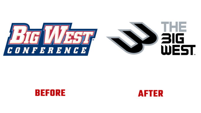 Big West Conference Prima e Dopo Logo (storia)