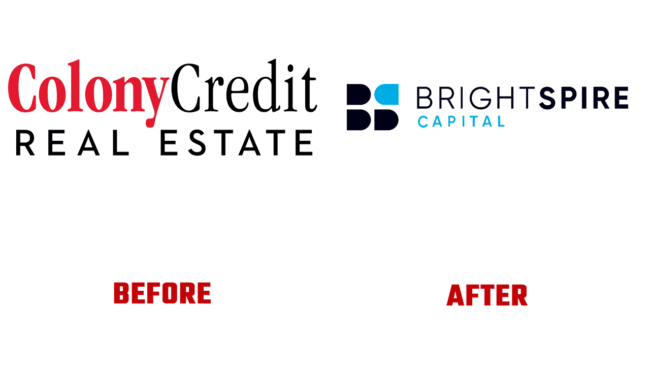 BrightSpire Capital Prima e Dopo Logo (storia)