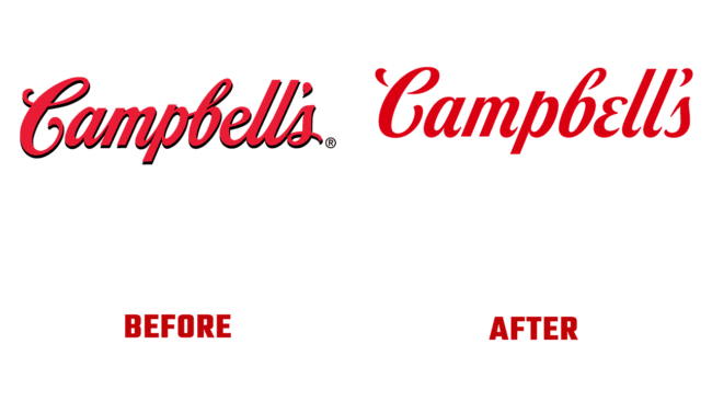 Campbells Prima e Dopo Logo (storia)