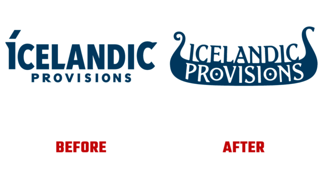 Icelandic Provisions Prima e Dopo Logo (storia)