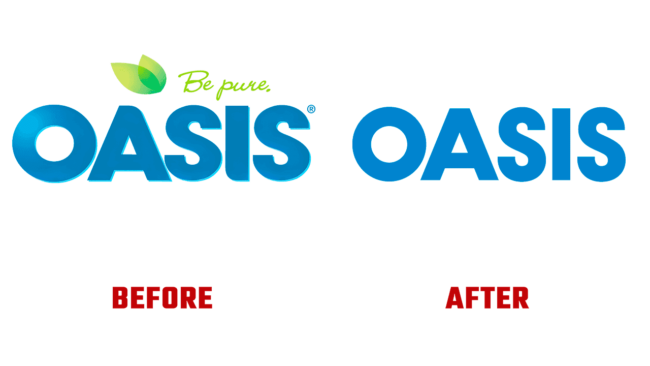 Oasis Prima e Dopo Logo (storia)