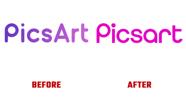Picsart Prima e Dopo Logo (storia)