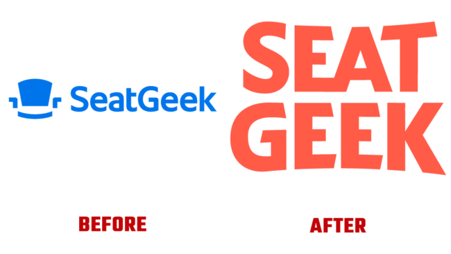 SeatGeek Prima e Dopo Logo (storia)