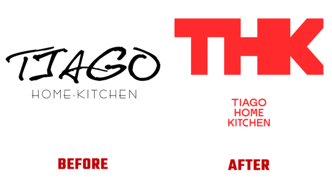 Tiago Home Kitchen Prima e dopo Marchio (storia)