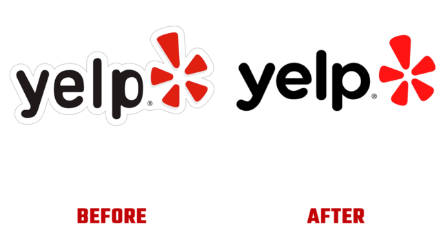 Yelp Prima e Dopo Logo (storia)