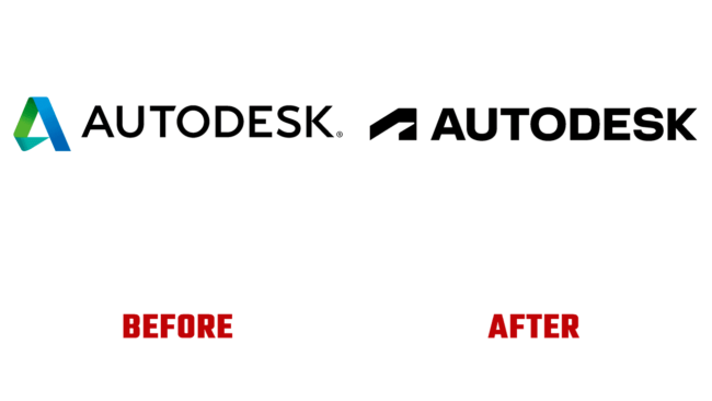 Autodesk Prima e Dopo Logo (storia)
