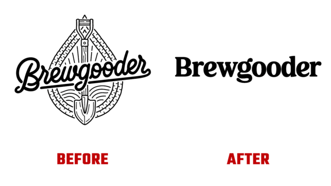 Brewgooder Prima e Dopo Logo (storia)