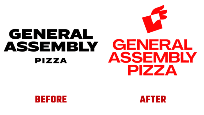 General Assembly Pizza Prima e Dopo Logo (storia)