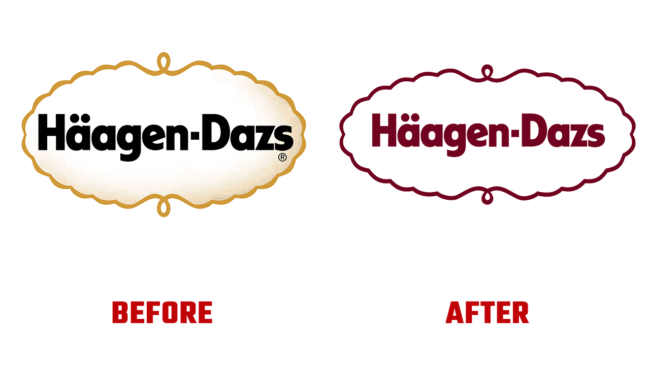 Haagen-Dazs Prima e Dopo Logo (storia)