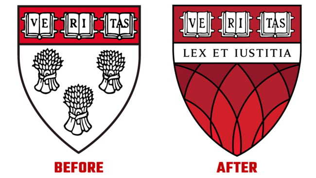 Harvard Law School Prima e Dopo Logo (storia)