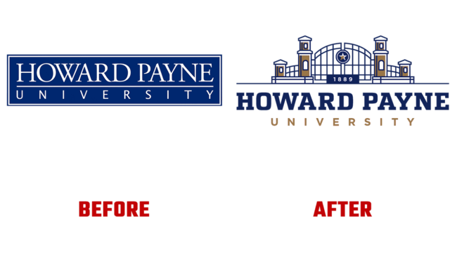 Howard Payne University Prima e Dopo Logo (storia)