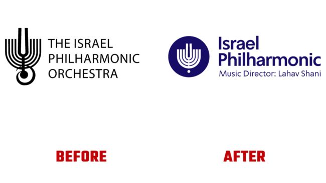 Israel Philharmonic Orchestra Prima e Dopo Logo (storia)