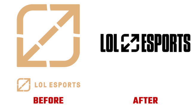 LoL Esports Prima e Dopo Logo (storia)