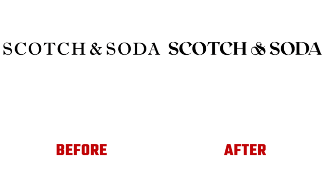 Scotch & Soda Prima e Dopo Logo (storia)