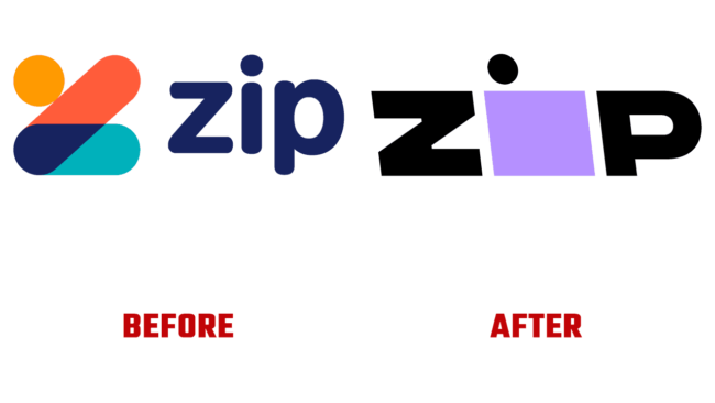 Zip Prima e Dopo Logo (storia)