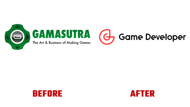 Game Developer Prima e Dopo Logo (storia)