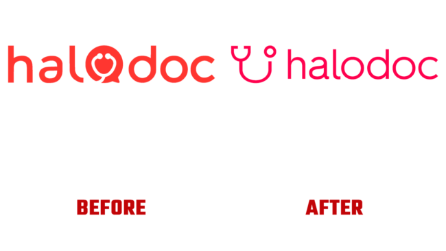 Halodoc Prima e Dopo Logo (storia)