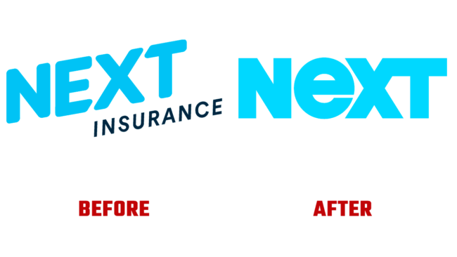Next Insurance Prima e Dopo Logo (storia)