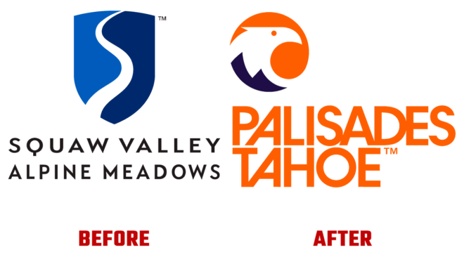 Palisades Tahoe Prima e Dopo Logo (storia)