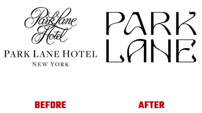 Park Lane Prima e Dopo Logo (storia)