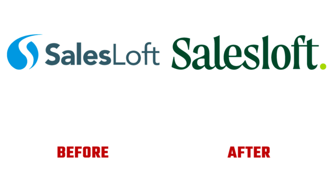 Salesloft Prima e Dopo Logo (storia)