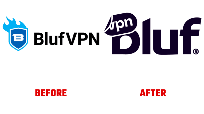 BlufVPN Prima e Dopo Logo (storia)