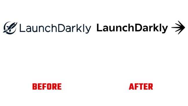 LaunchDarkly Prima e Dopo Logo (storia)
