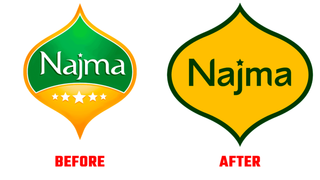 Najma Prima e Dopo Logo (storia)