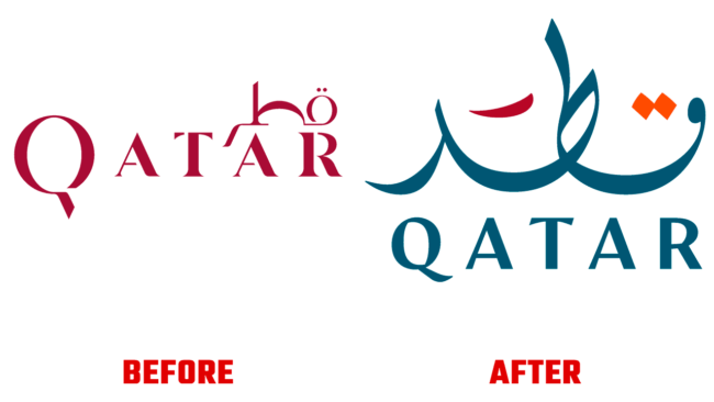 Qatar National Tourism Council Prima e Dopo Logo (storia)