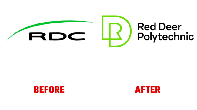 Red Deer Polytechnic Prima e Dopo Logo (storia)