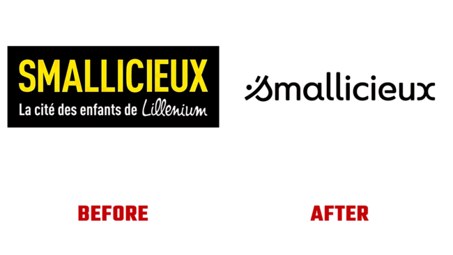 Smallicieux Prima e Dopo Logo (storia)