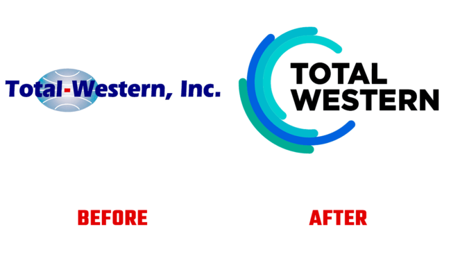 Total-Western Prima e Dopo Logo (storia)