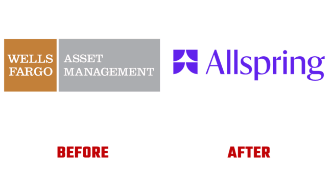 Allspring Prima e Dopo Logo (storia)