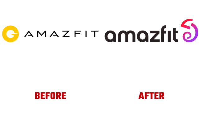 Amazfit Prima e Dopo Logo (storia)
