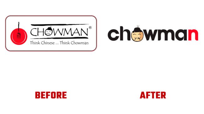 Chowman Prima e Dopo Logo (storia)