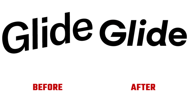 Glide Prima e Dopo Logo (storia)
