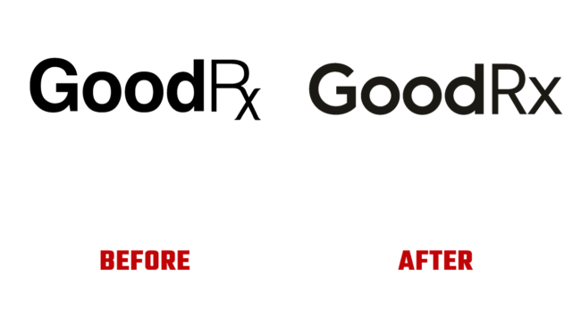GoodRX Prima e Dopo Logo (storia)