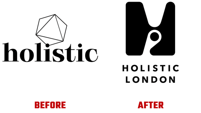 Holistic London Prima e Dopo Logo (storia)