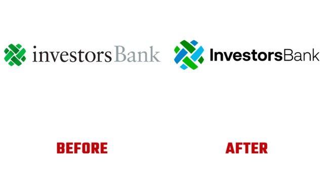 Investors Bank Prima e Dopo Logo (storia)
