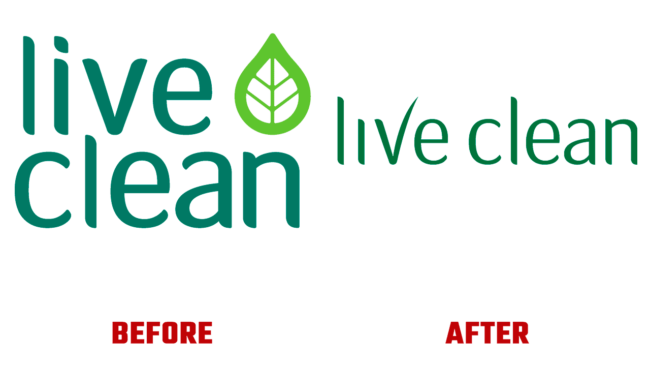 Live Clean Prima e Dopo Logo (storia)