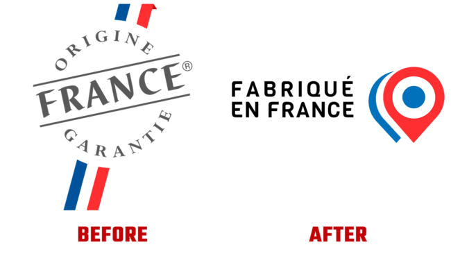 Made in France Prima e Dopo Logo (storia)