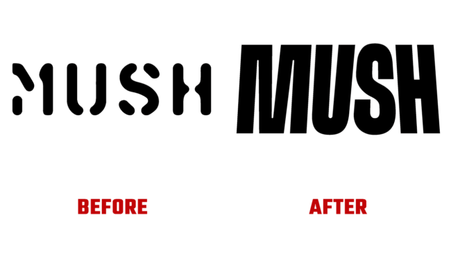 Mush Prima e Dopo Logo (storia)